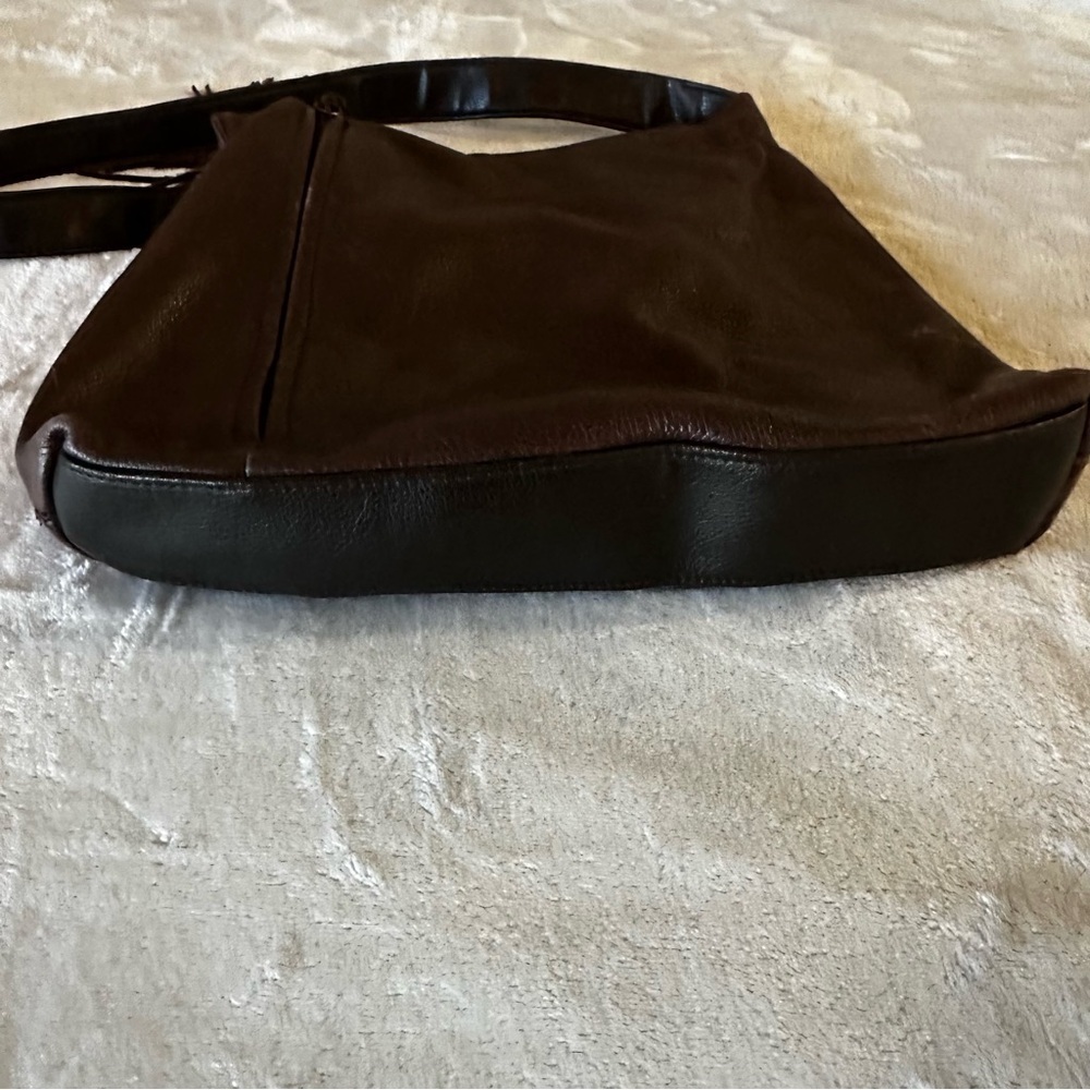 Vintage Brown Genuine Leather Shoulder Bag - Picture 3 of 16